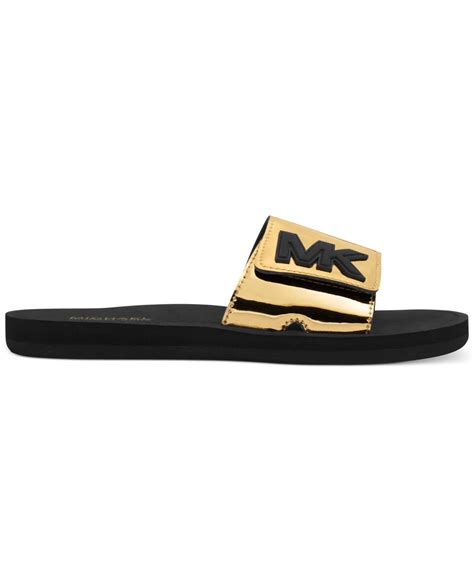 michael kors shower slides|Michael Kors slides.